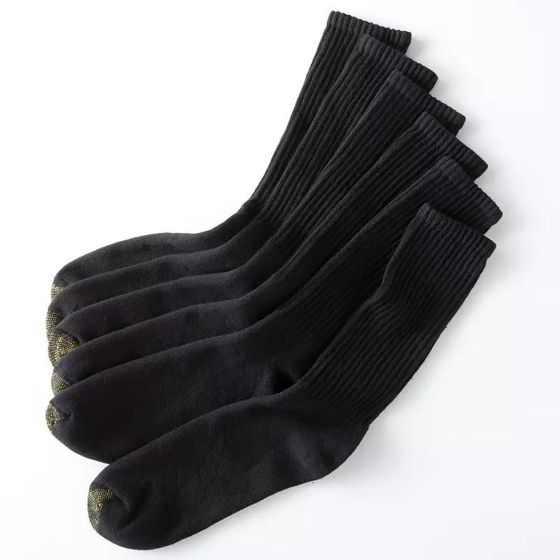 Mens GOLDTOE 6-pack Athletic Cushioned Cotton Crew Socks Product Image