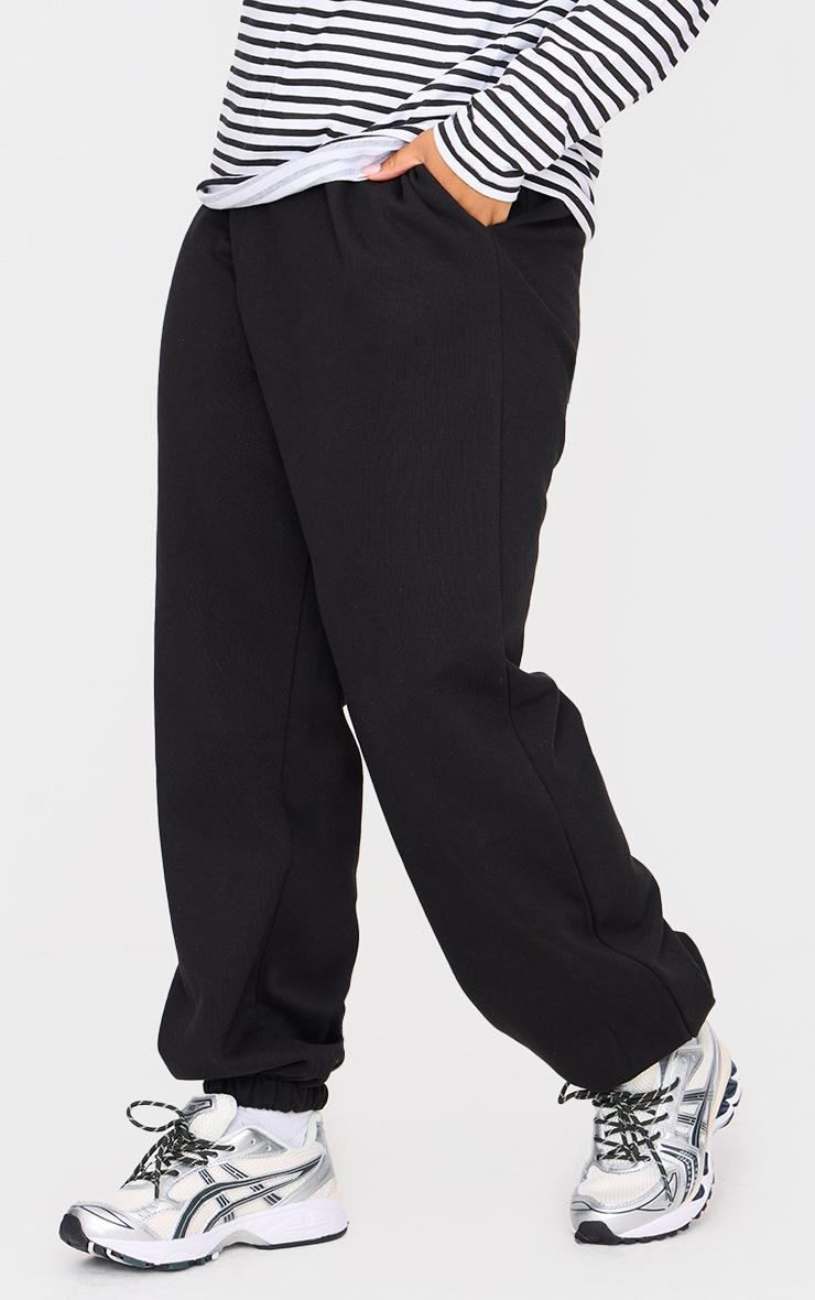 Plus Black Premium Cuffed Sweat Sweatpants Product Image