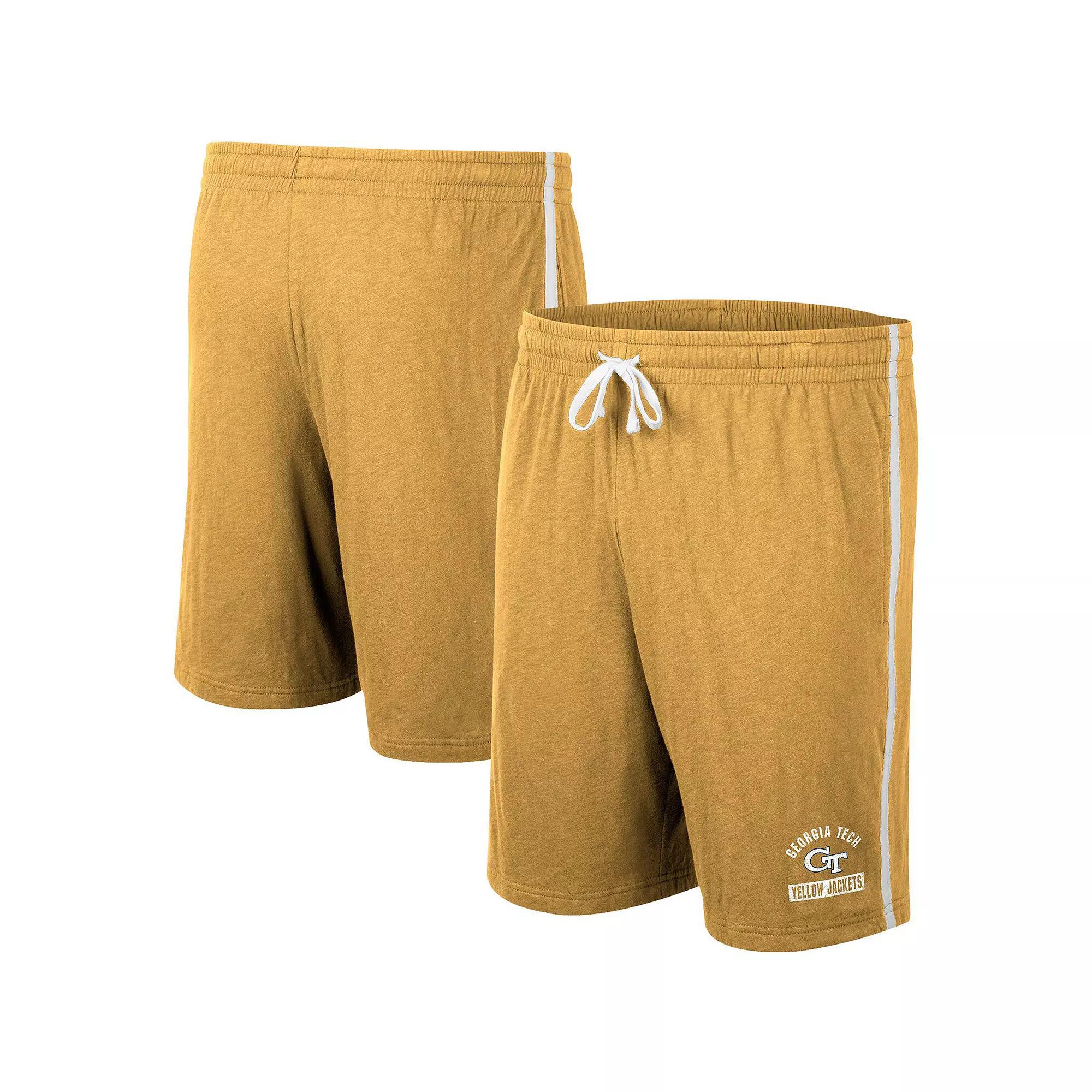 Men's Colosseum Gold Georgia Tech Yellow Jackets Thunder Slub Shorts, Size: XL Product Image