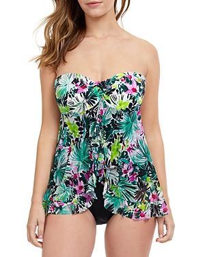 Profile by Gottex Beautiful Day Flyaway Floral Print Bandeau Swimdress Product Image