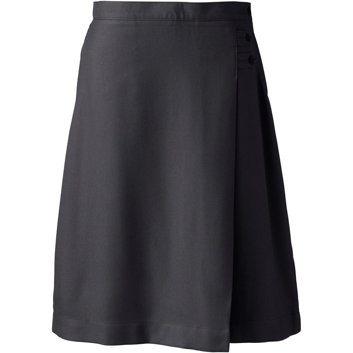 Plus Size Lands' End School Uniform Solid A-line Skirt, Women's, Size: 18 W, Green Product Image