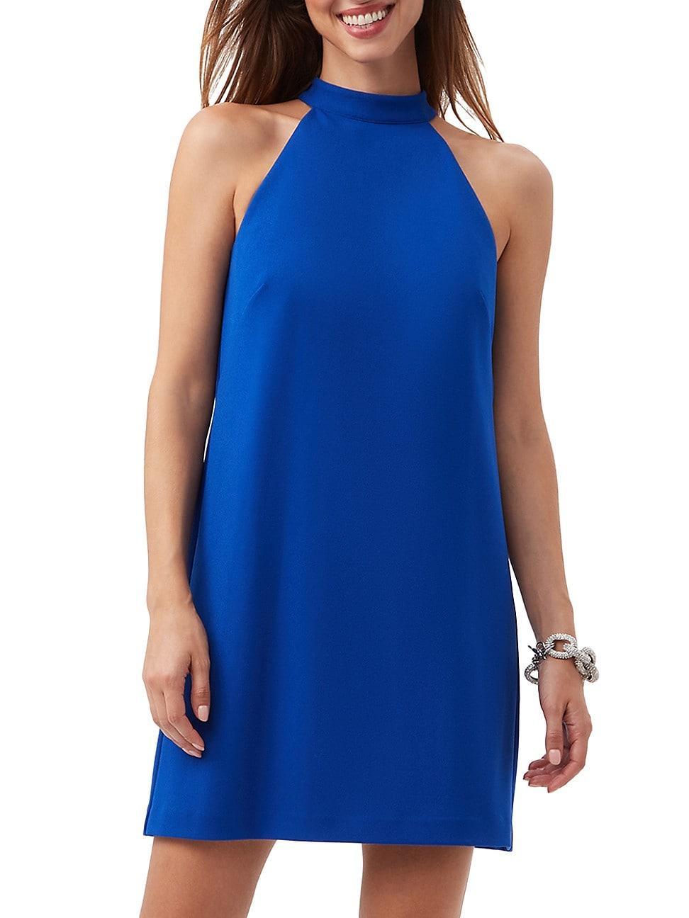 Womens Tapa Crepe Sleeveless Shift Minidress Product Image