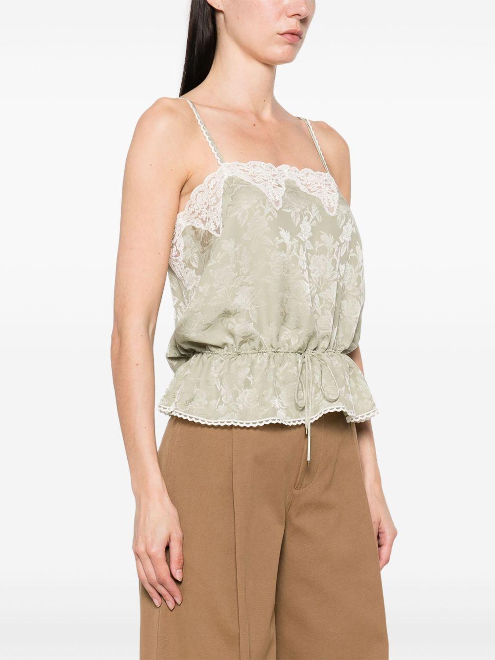 floral-jacquard top Product Image