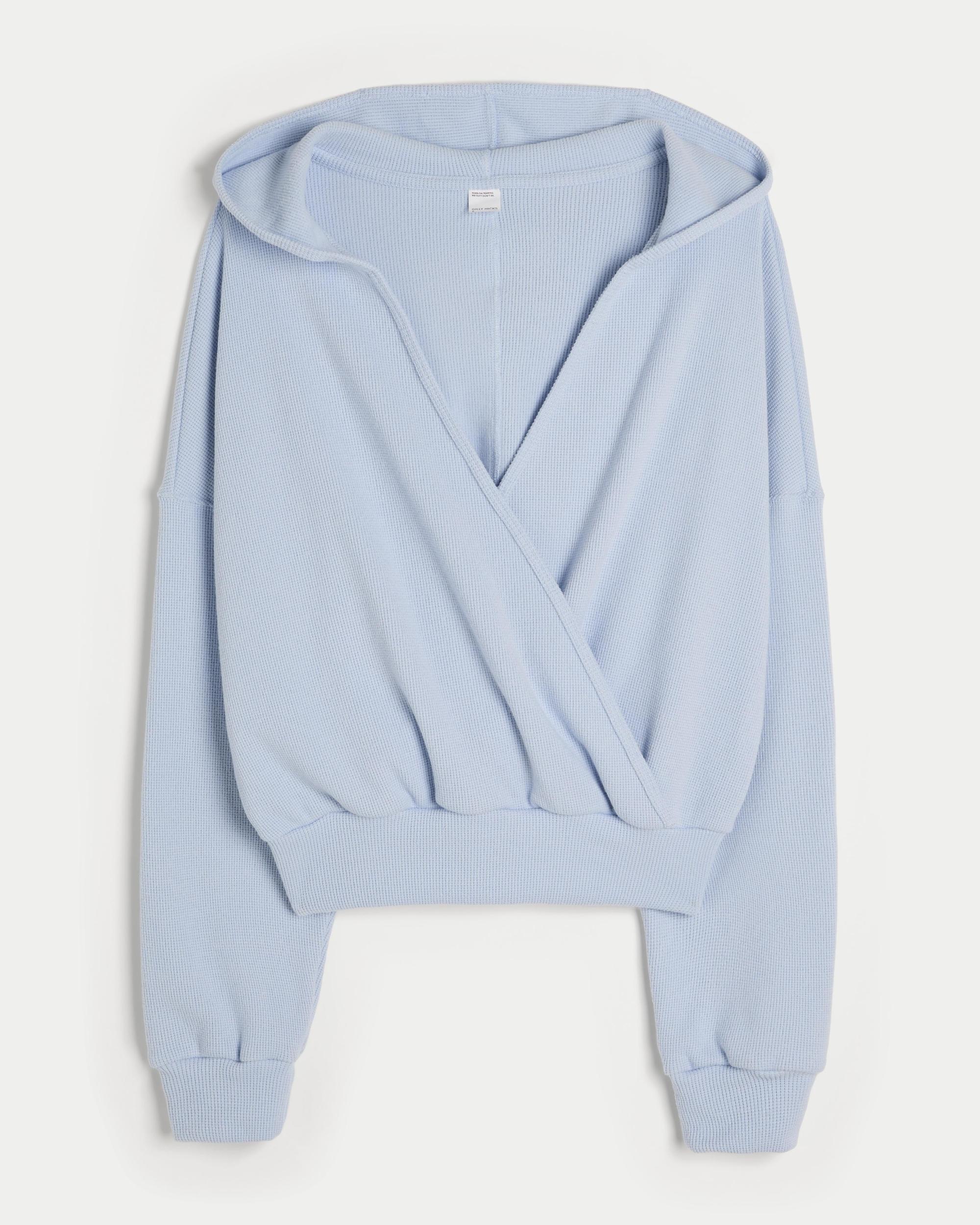 Gilly Hicks Cozy Waffle Wrap Hoodie Product Image