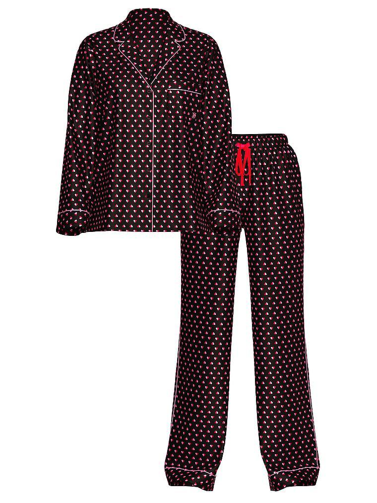 Satin Long Pajama Set Product Image