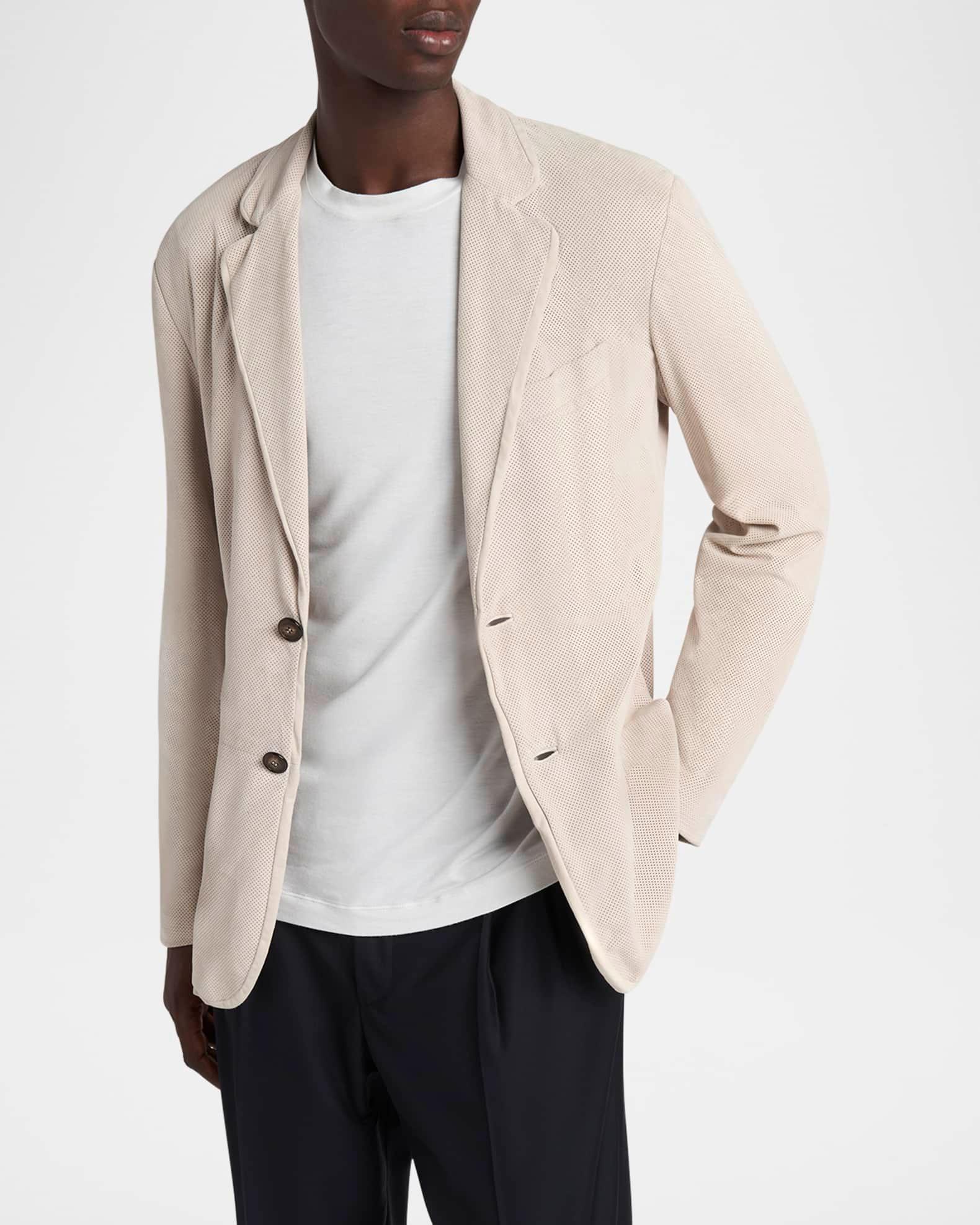Men's Perforated Suede Sport Coat Product Image