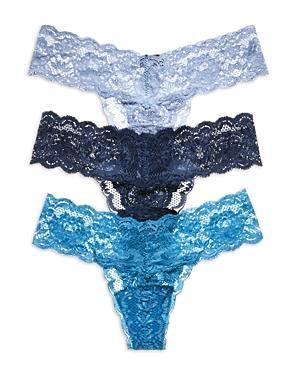 Womens Low-Rise 3-Pack Lace Thong Product Image