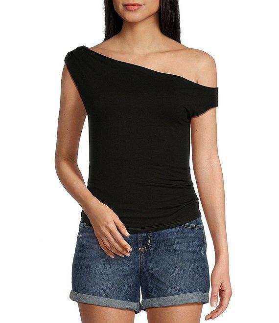 Originality Cowl Neck One-Shoulder Top Product Image
