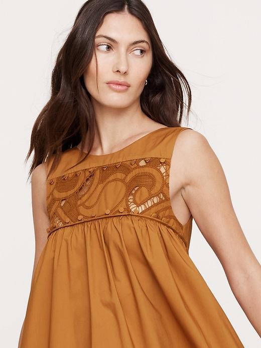 Embroidered Cotton Poplin Maxi Dress Product Image