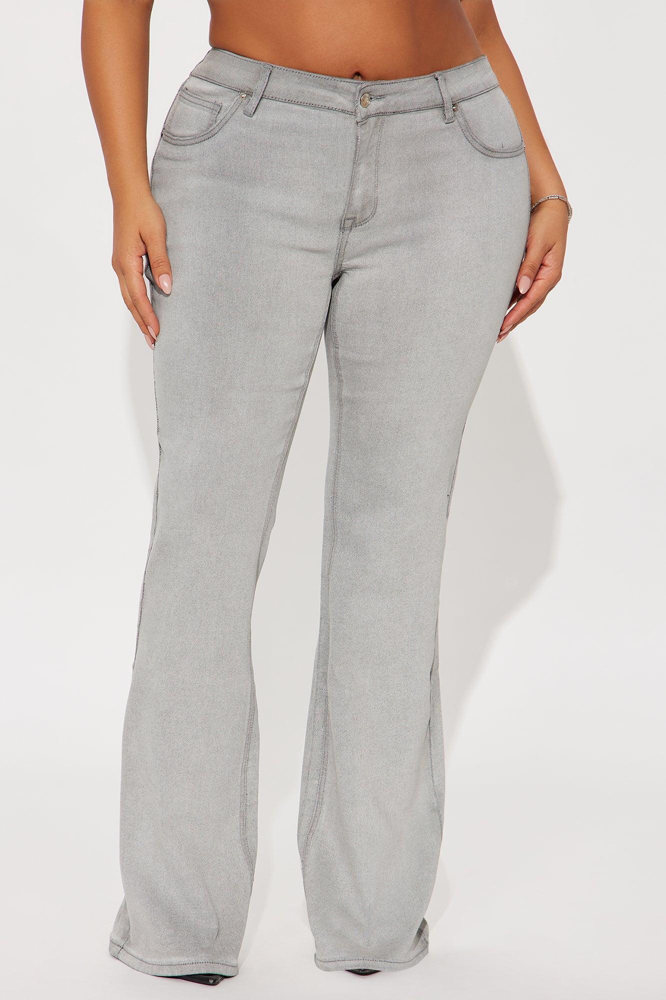 Best Ever Low Rise Flare Jeans - Grey Product Image