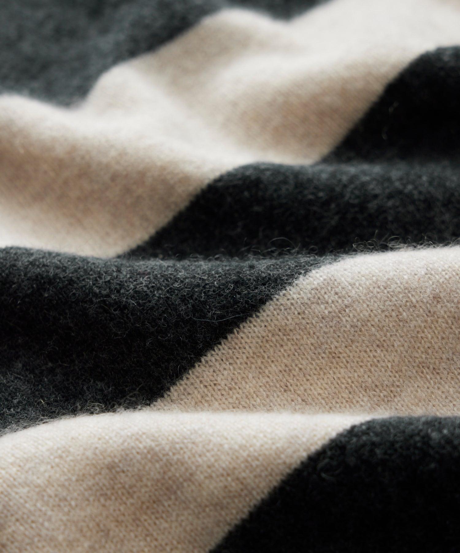 Cashmere Stripe Sweatshirt in Black Product Image