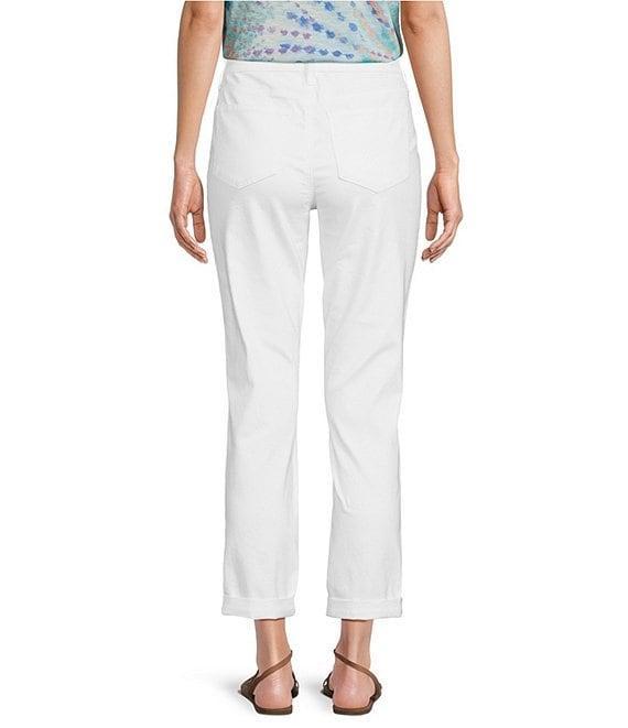 NYDJ Petite Size Margot High Rise Slim Straight Girlfriend Jeans Product Image