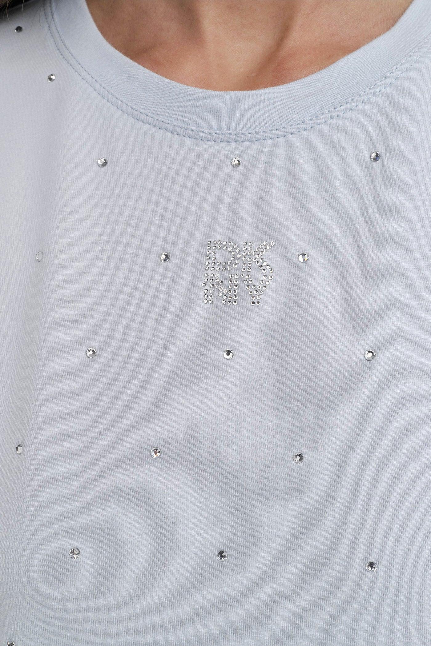 CRYSTAL EMBELLISHED LOGO TEE Product Image
