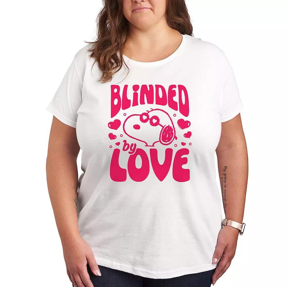 Plus Peanuts Cool Joe Blinded By Love Graphic Tee, Womens Product Image