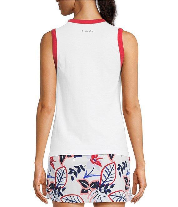Columbia Women's Organic Cotton Blend Rolling Bend Graphic Ringer Rib Knit Tank Product Image
