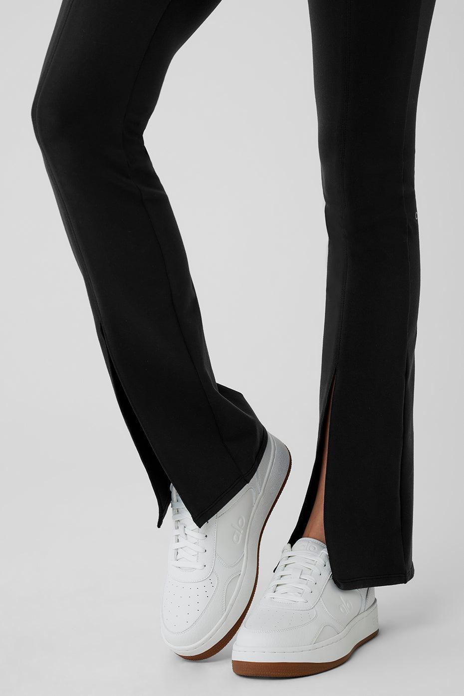 Airbrush High-Waist Flutter Legging - Black Product Image