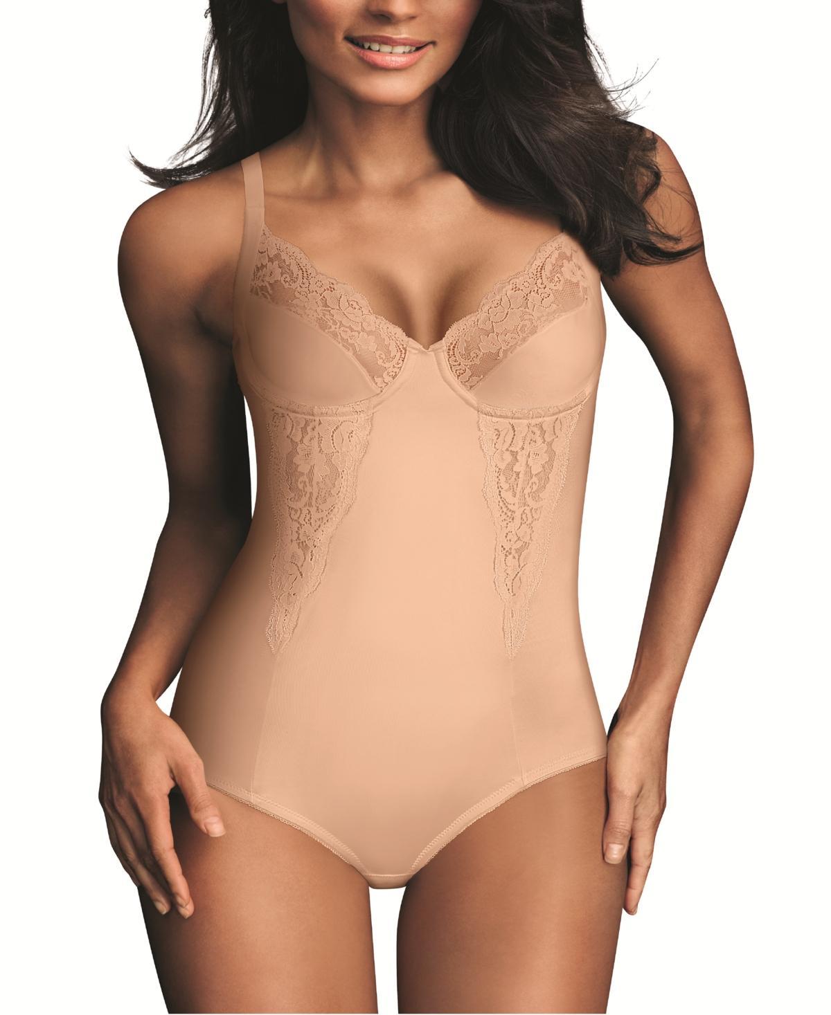 Maidenform Firm Control Shapewear Lace-Trim Body Shaper 1456, Womens Product Image