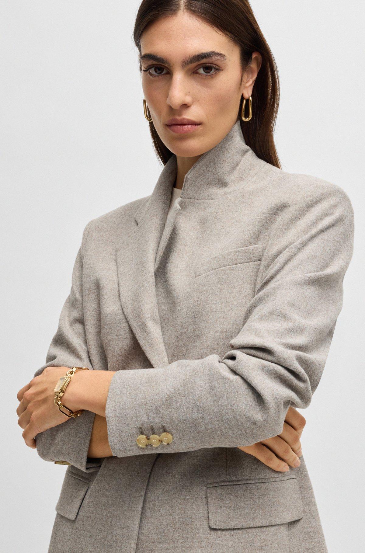 Relaxed-fit jacket in stretch cloth Product Image