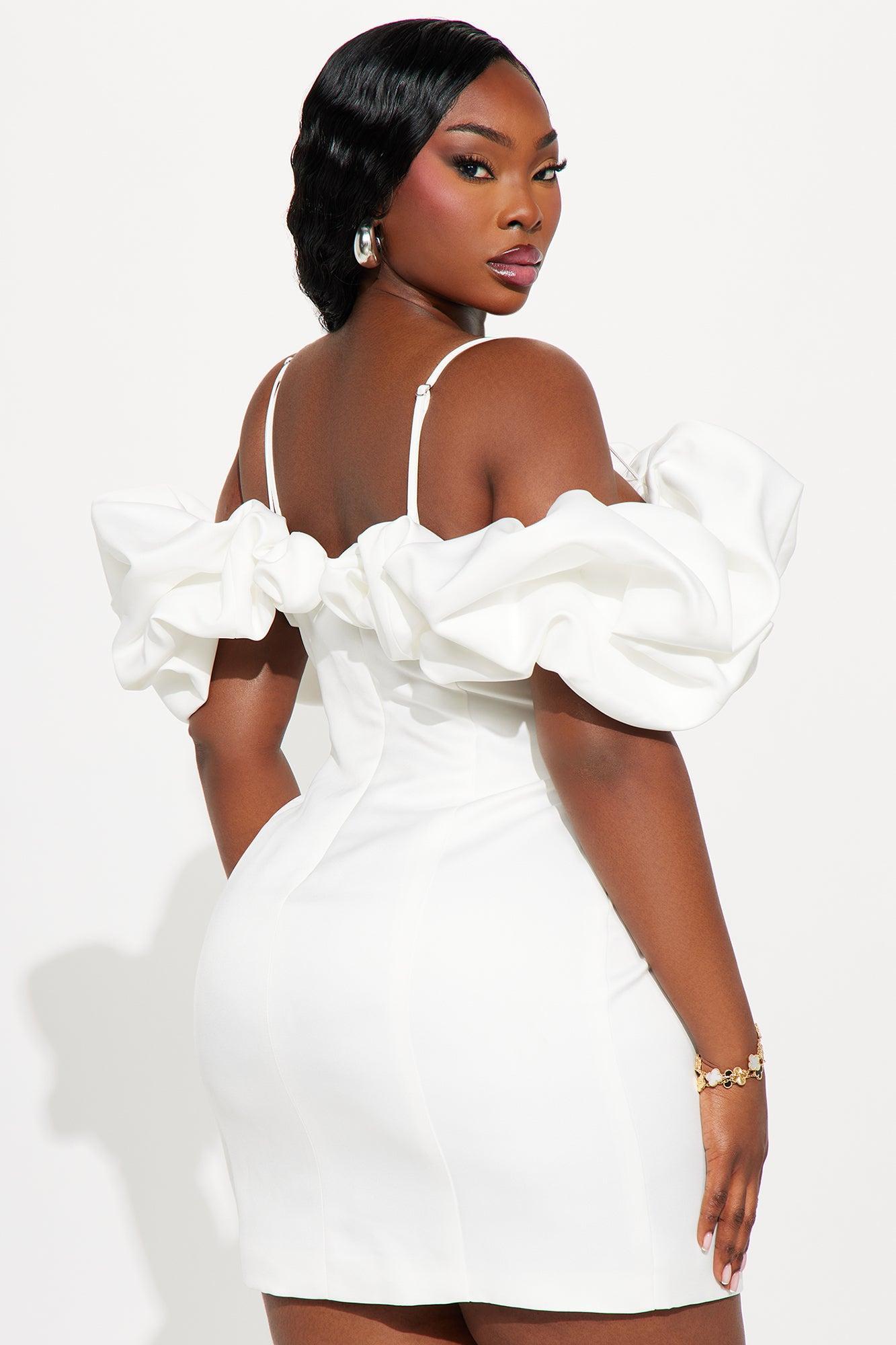 Tall Lola Mini Dress - White Product Image