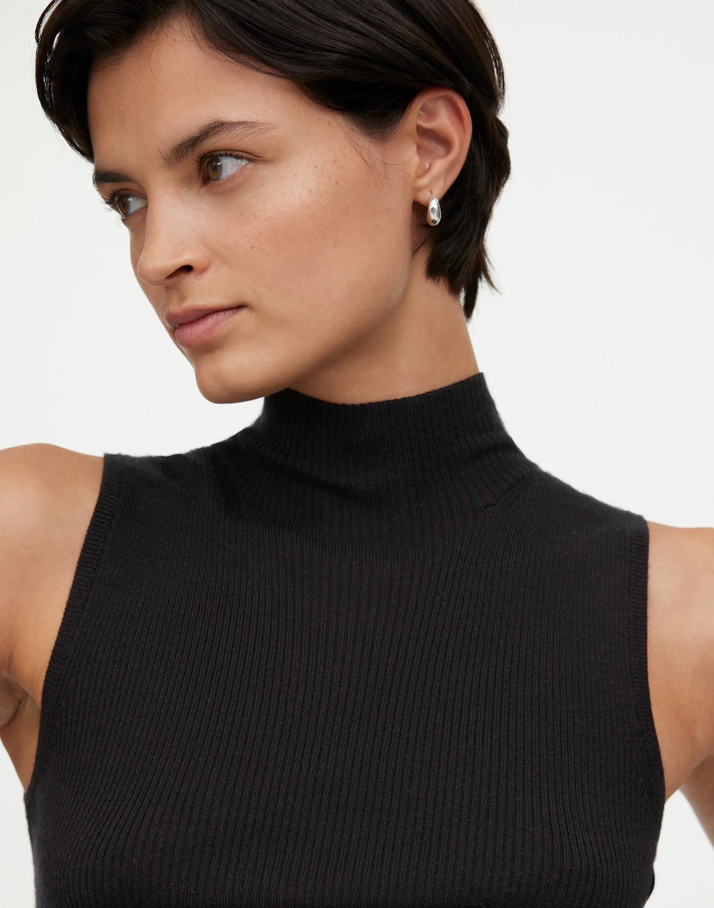 Merino Wool-Silk Sweater Tank Product Image
