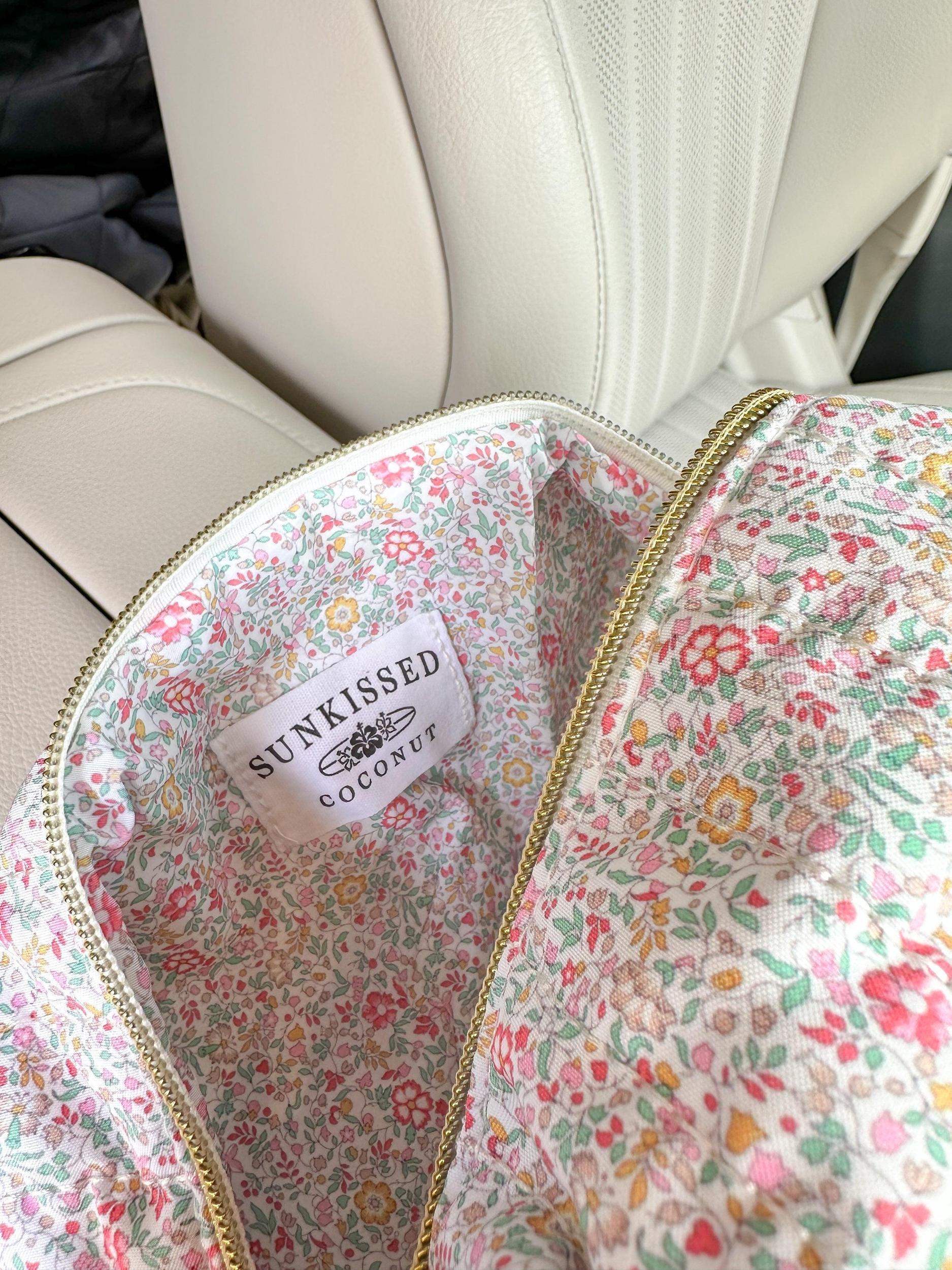 Medium Floral Day In The Park Handmade Handle Bag Girls Product Image
