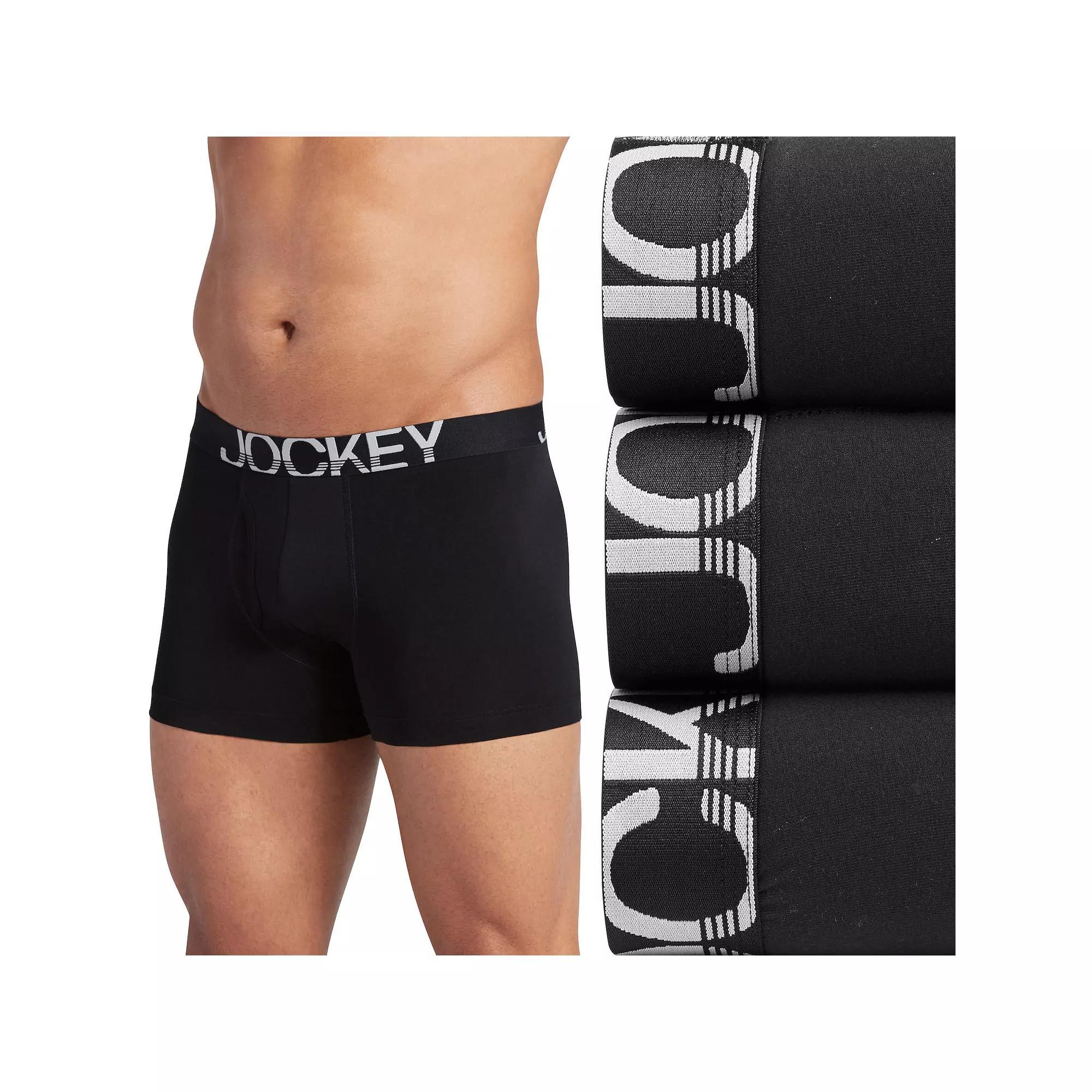 Men's Jockey® ActiveStretch™ 3-Pack 4" Boxer Briefs, Size: Small, Zstripe Team Product Image