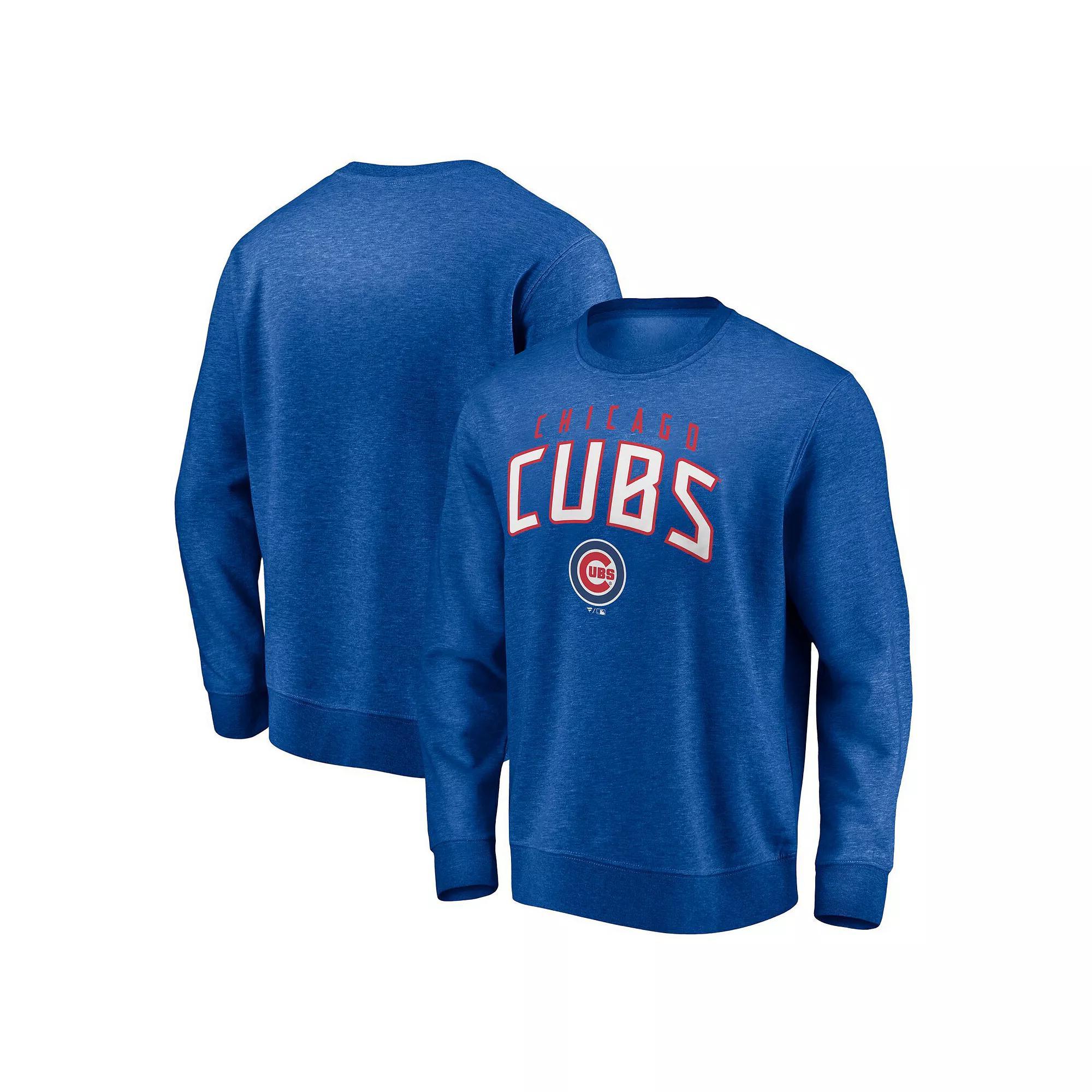 Men's Fanatics Branded Royal Chicago Cubs Gametime Arch Pullover Sweatshirt, Size: Small, Blue Product Image