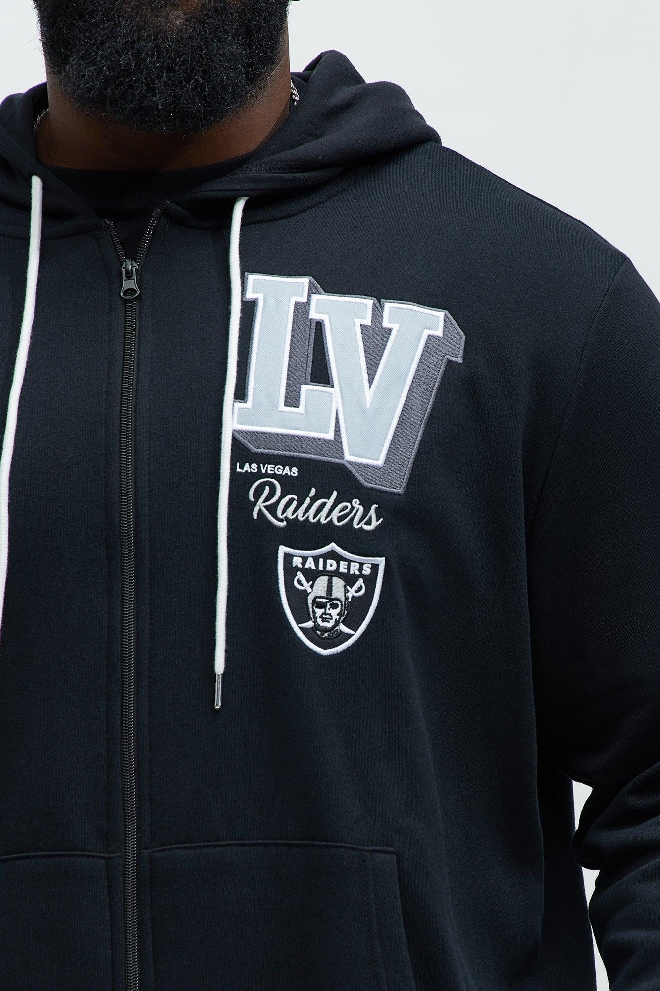 Raiders Bold Zipp Hoodie - Black Male Product Image