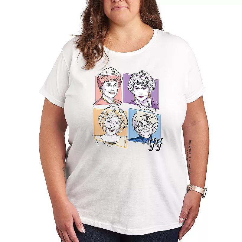 Plus Hummingbird And Dandelion Graphic Tee, Womens Product Image