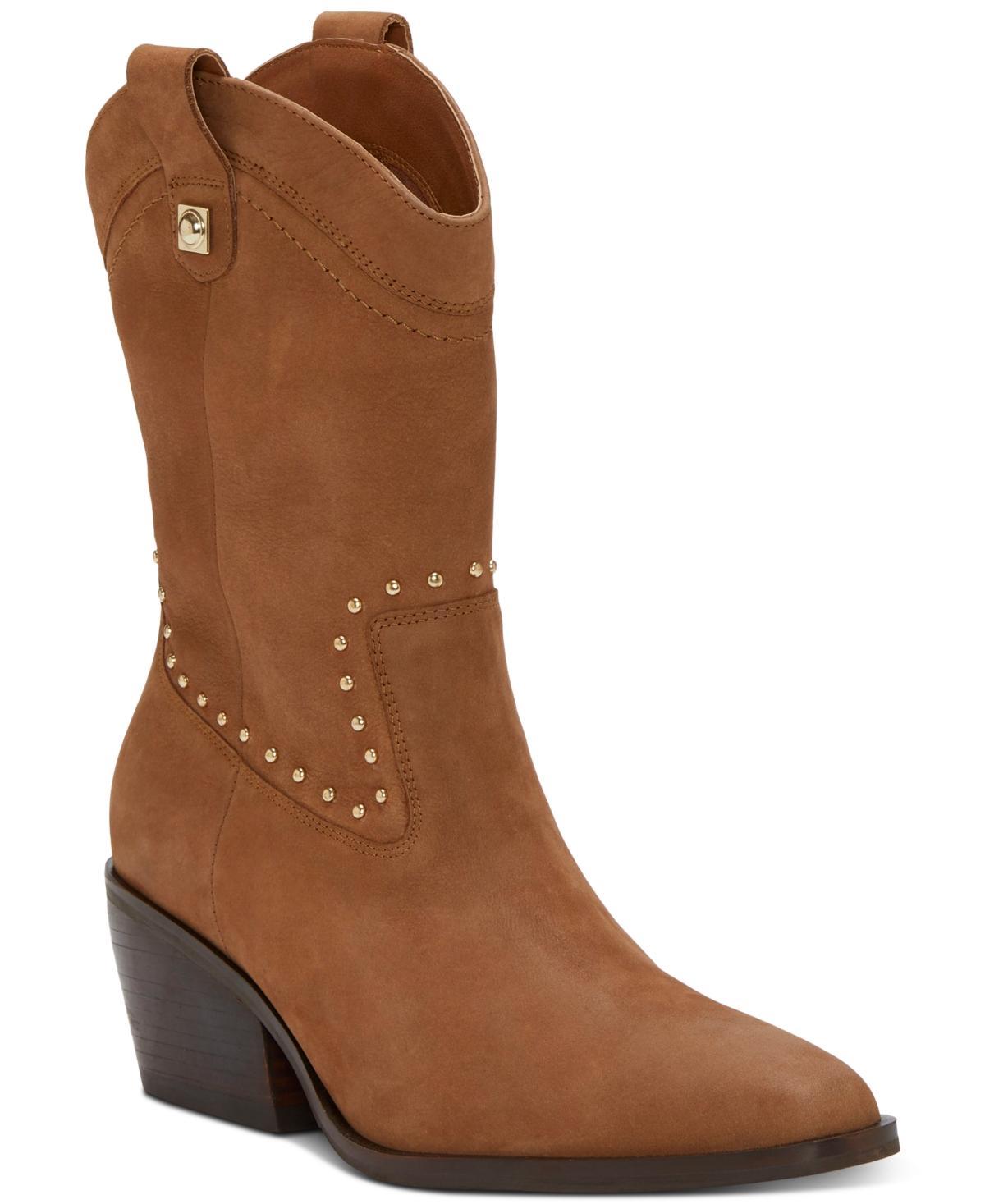 Lucky Brand Womens Cesiet Studded Cowboy Boots Product Image