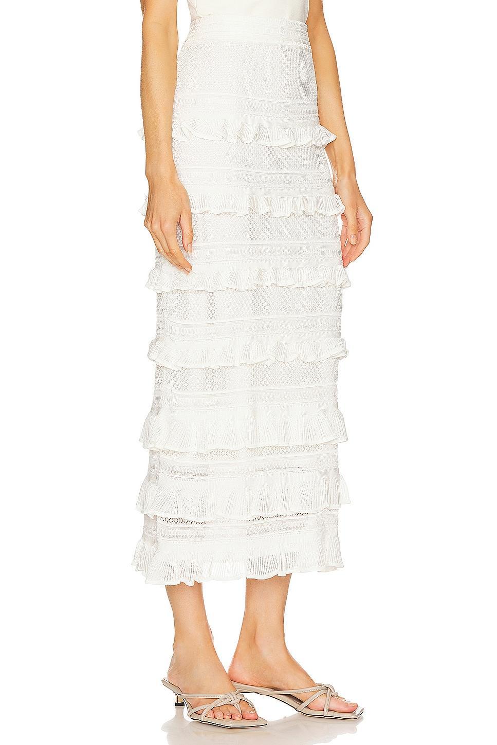 Natura Frill Midi Skirt Zimmermann Product Image
