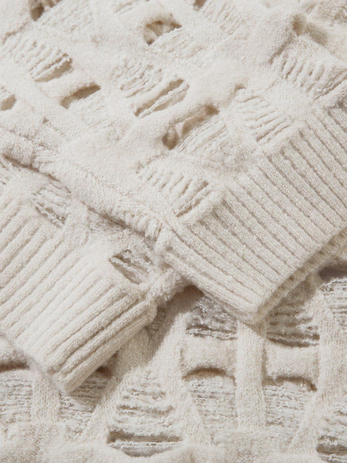 Aelfric Eden Open Knit Distressed Sweater Product Image