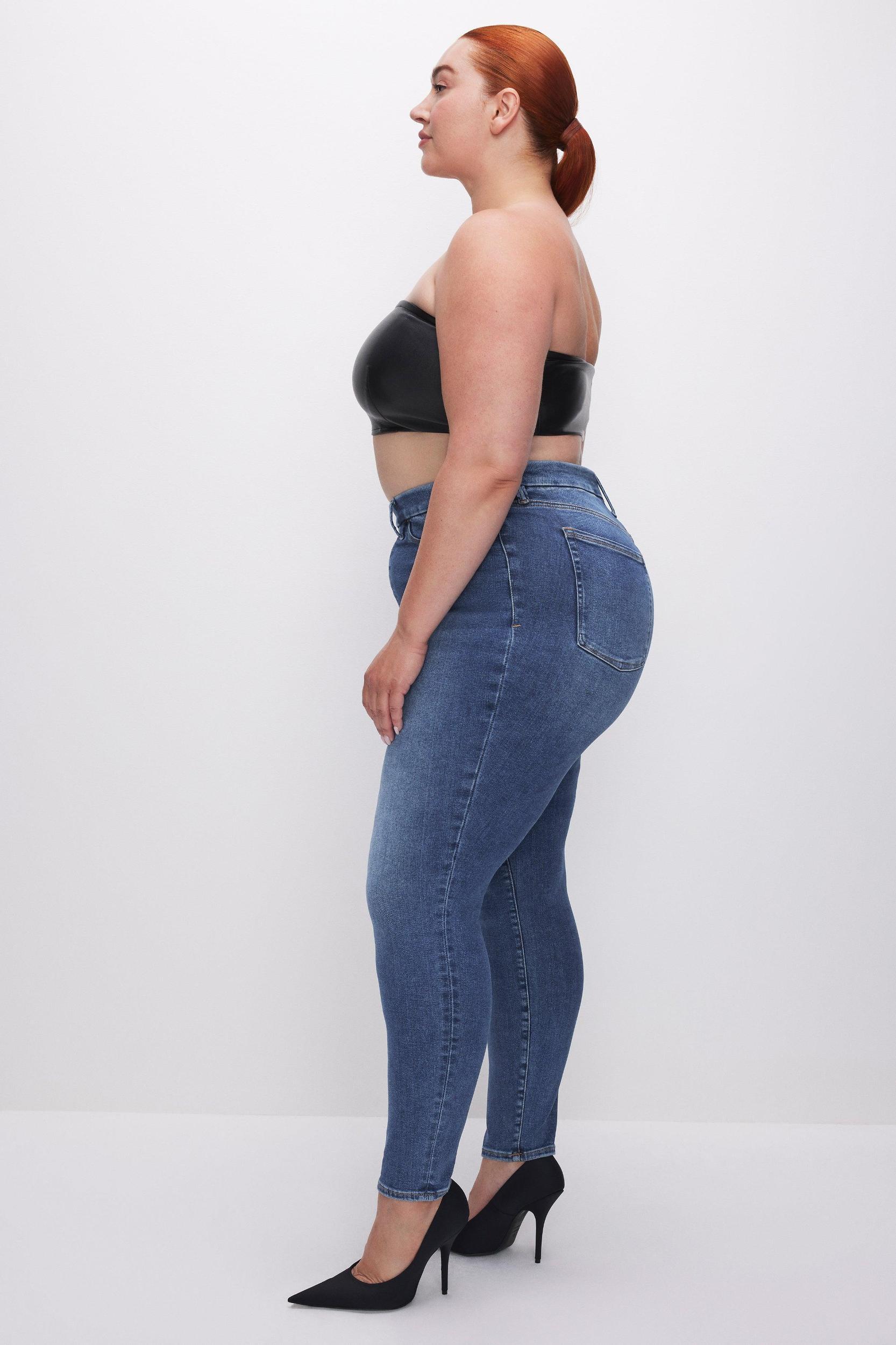 POWER STRETCH PULL-ON SKINNY JEANS | INDIGO490 Product Image