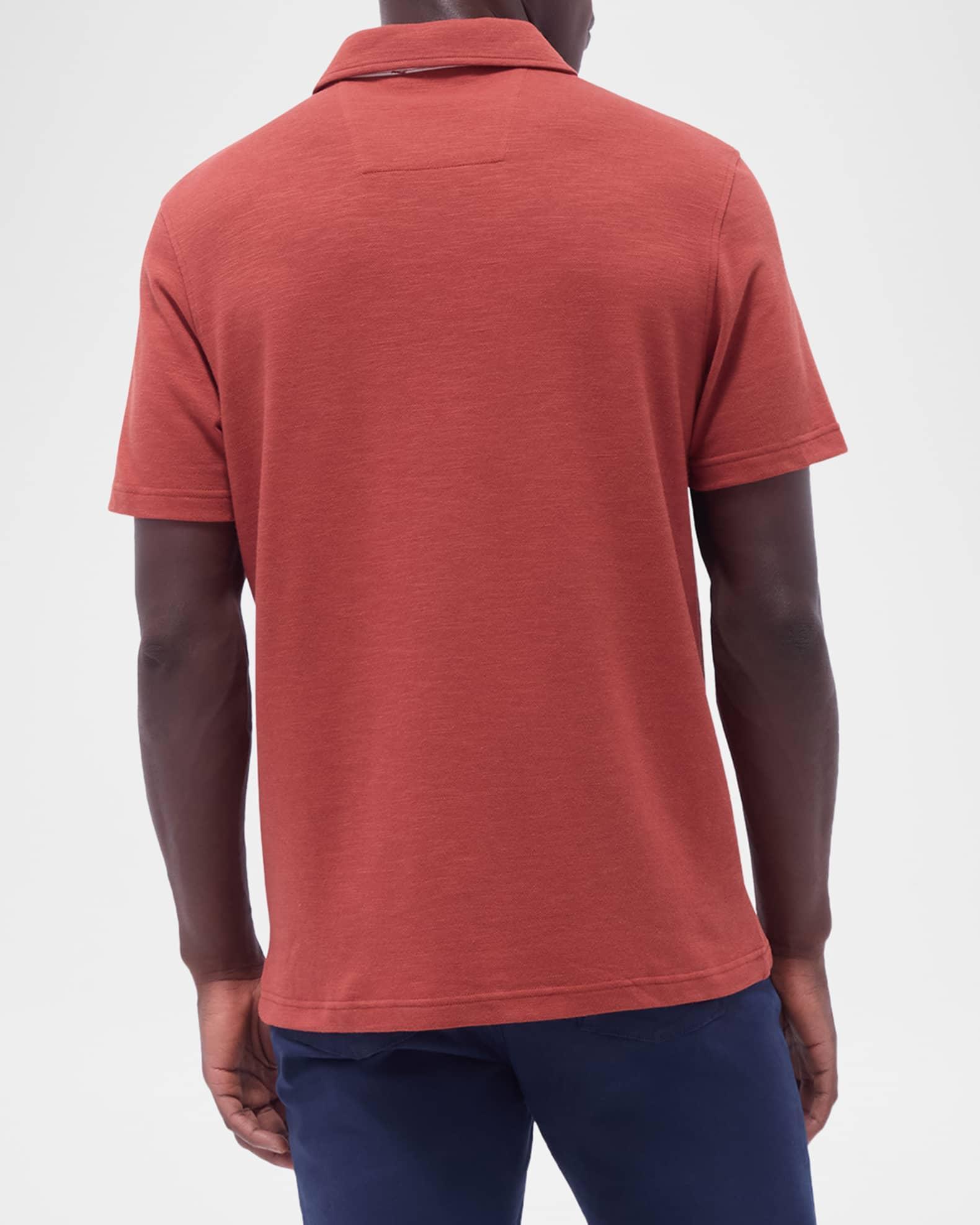 Men's Stretch Quarter-Zip Polo Shirt Product Image