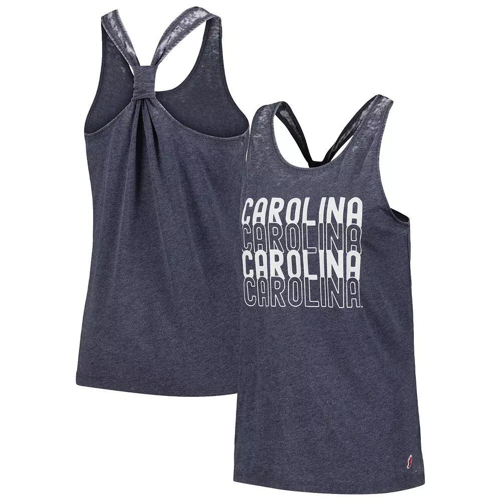 Women's League Collegiate Wear Navy North Carolina Tar Heels Stacked Name Racerback Tank Top, Size: Small, Blue Product Image