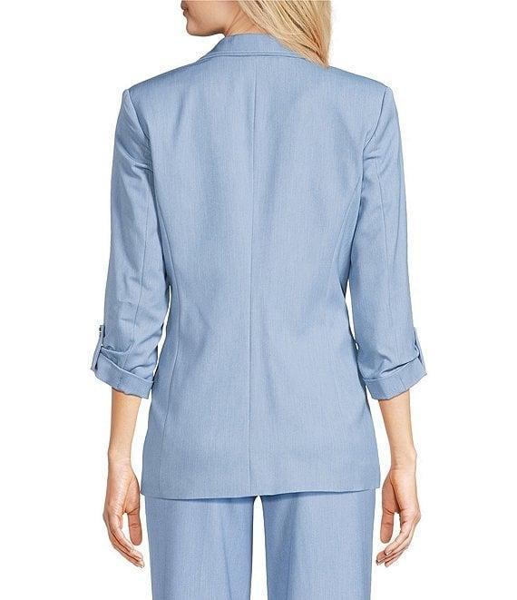 Calvin Klein Faux Denim 3/4 Sleeve Jacket Product Image