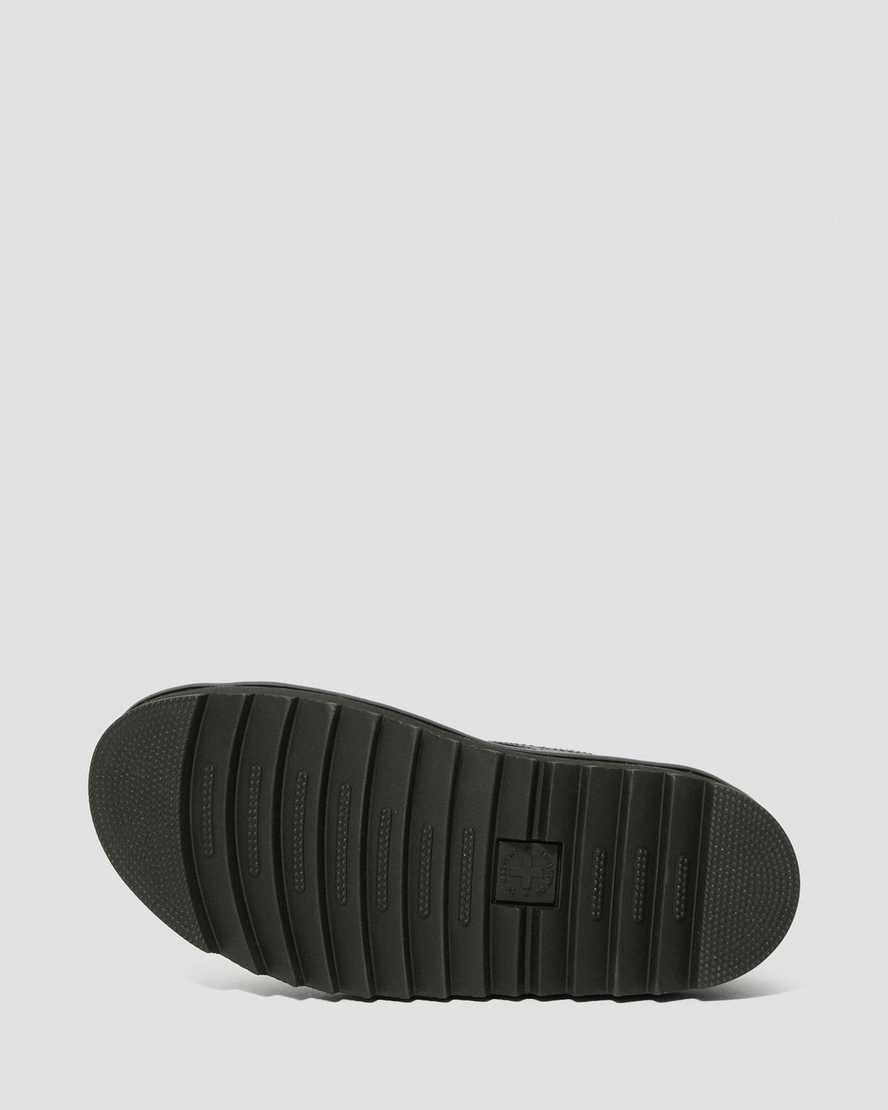 Dr Martens Voss black Leather Flat Chunky Sandals Product Image