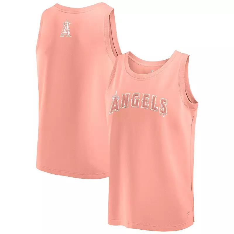 Men's Fanatics Coral Los Angeles Angels Elements Tank Top, Size: Large, Pink O Product Image