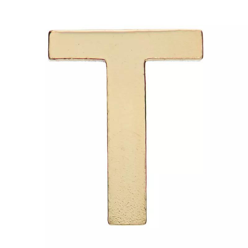 Au Naturale 14k Gold Initial Single Stud Earring, Women's Product Image