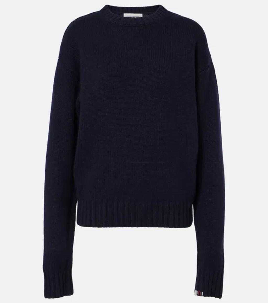 EXTREME CASHMERE N°373 Oldie Cashmere-blend Sweater In Blue Product Image