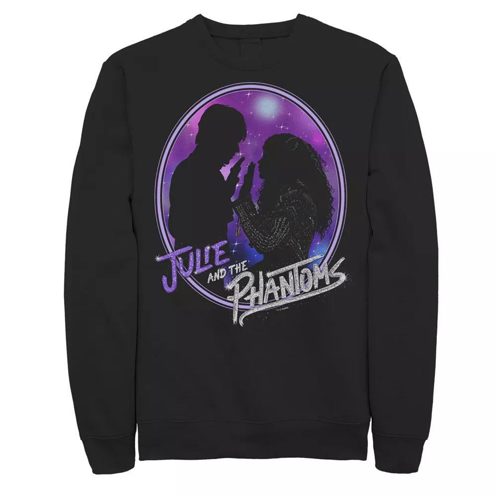 Men's Julie And The Phantoms Circle Silhouette Logo Sweatshirt, Size: Medium, Black Product Image