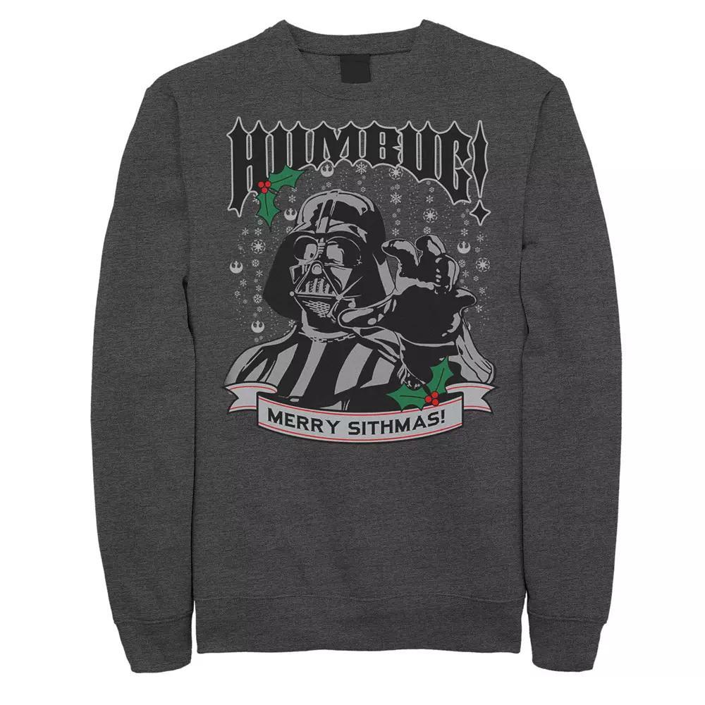 Men's Star Wars Darth Vader Humbug Merry Sithmas Tee, Size: 3XL, Grey Heather Product Image