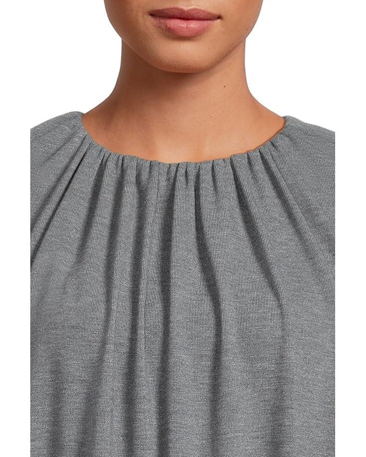 Button Up Top W/ Puff Sleeves & Front Tie Product Image