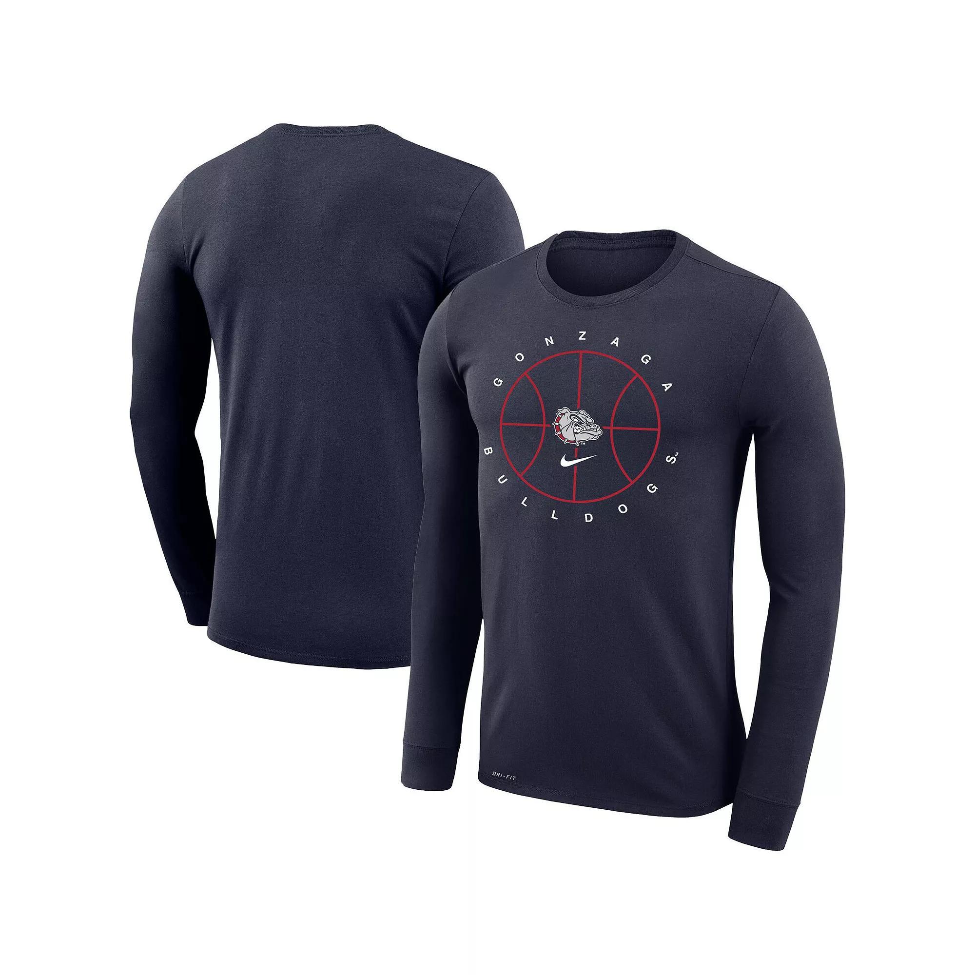 Mens Nike Navy Gonzaga Bulldogs Basketball Icon Legend Performance Long Sleeve T-Shirt Zag Blue Product Image