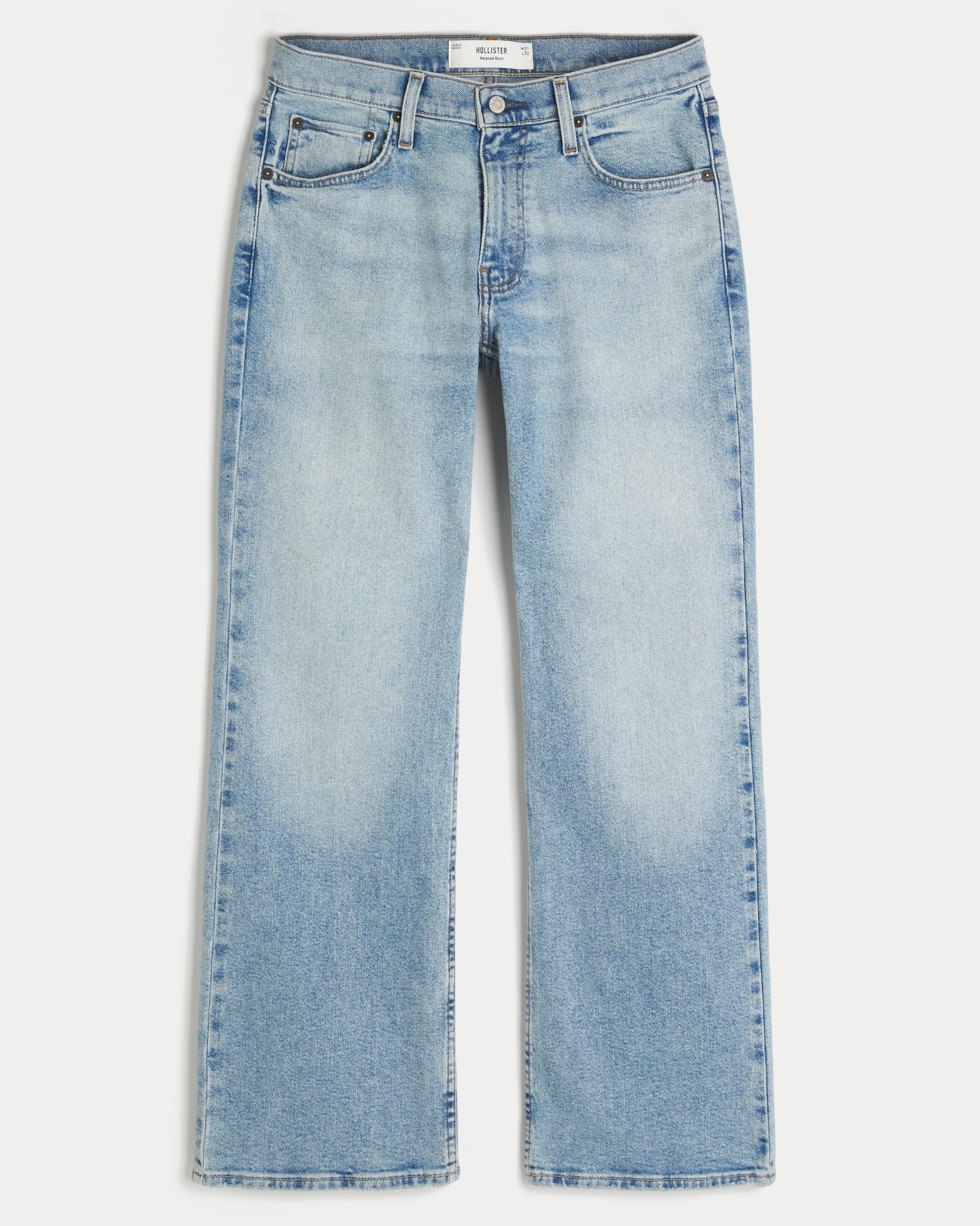 Light Wash Relaxed Boot Jeans Product Image