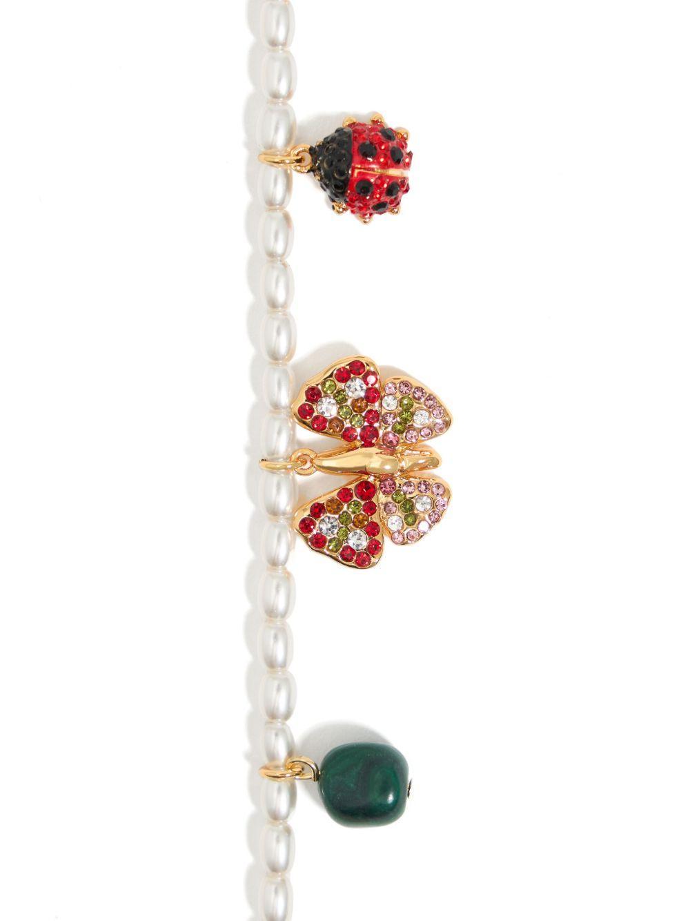 butterfly-charm pearl bracelet Product Image