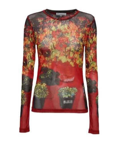 JW ANDERSON J.w. Anderson Underpinning T-shirt In Red Product Image