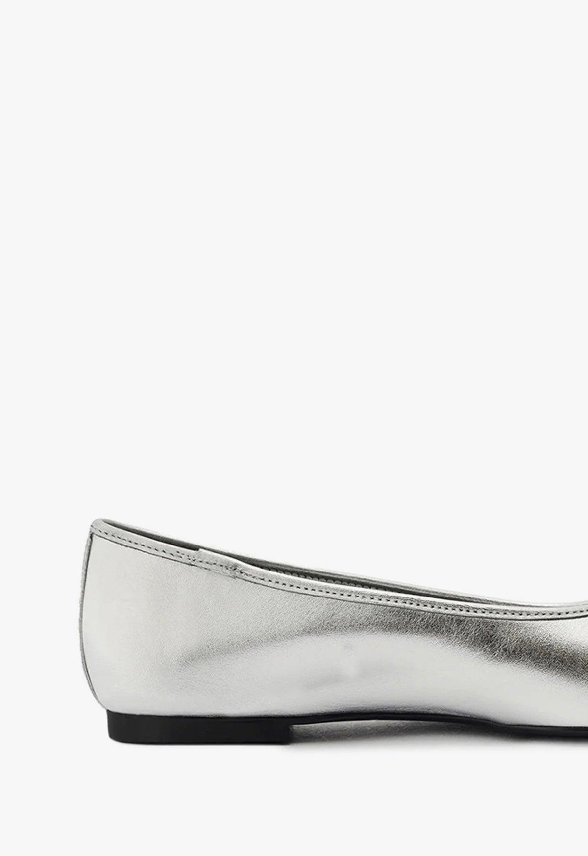 Arissa Metallic Leather Flat Product Image