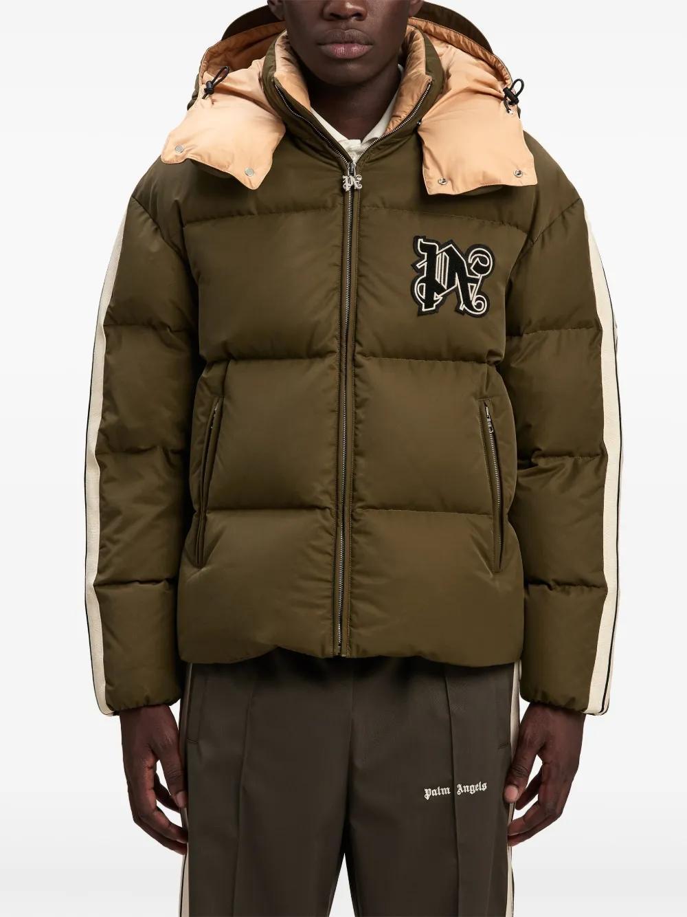 monogram down hooded jacket  Product Image