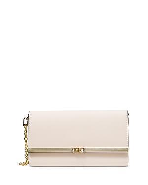 Large East-West Leather Clutch Bag Product Image